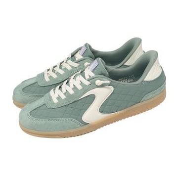 Skechers 休閒鞋 Hotshot Slip-Ins 寬楦 女鞋 綠 麂皮 膠底 德訓鞋 185329WSAGE