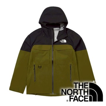 【THE NORTH FACE 美國】男GTX防水連帽外套『綠』NF0A87U7 戶外 露營 登山 健行 休閒 時尚 禦寒 保暖 防水 外套