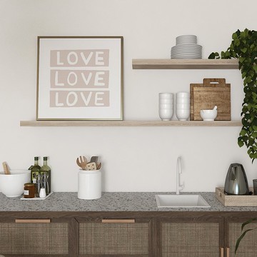 滿溢愛意 - 愛心字母排印掛畫/情人節送禮/快速到貨/居家佈置