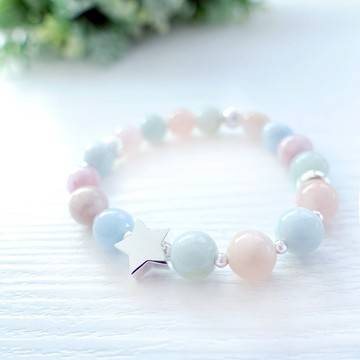 LITTLE STAR星仙子 - 摩根石星星純銀手鍊