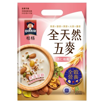 QUAKER 桂格 全天然五麥 杏仁核桃  250g  1袋