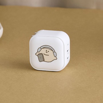 The Butters檸檬小子聽音樂GaN 45W Type-C雙孔充電頭