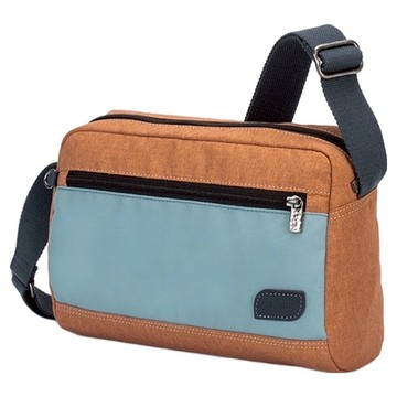 satana Soldier 曦望斜背包  均碼  焦橙橘拼接