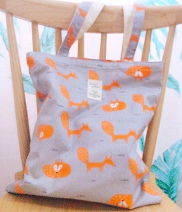 棉布袋 環保 棉質布包  購物袋 托特包 文青大容量 單肩 FoxGray