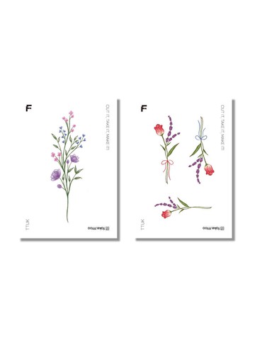 P Tattoo Sticker Set