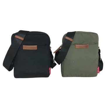 尼龍鋪棉斜背小方包 簡約時尚,尼龍塔絲隆布搭配仿皮配飾