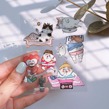 蛋定人生 水晶轉印貼紙 #5