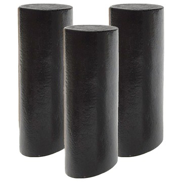 牆上造型收納掛鈎 Set 3個 原木掛鉤 無痕釘 高承重  黑色  1組