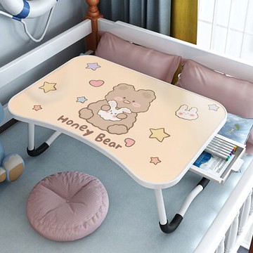 簡易床上可折疊桌懶人卡通學生學習宿舍小桌子床頭加大辦公懶人桌