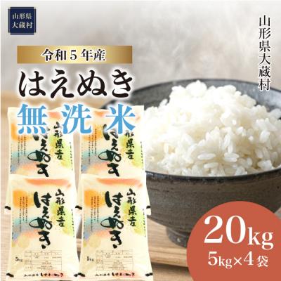 ふるさと納税 大蔵村 令和5年産 はえぬき  20kg　山形県大蔵村