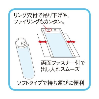 まとめ）ミワックス ダブルスライドホルダーA2判 648×450mm WCL-A2 1枚