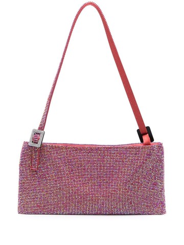 Benedetta Bruzziches - Your Best Friend La Grande shoulder bag - women - Aluminium/Silk/Crystal - One Size - Pink