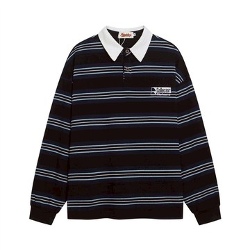【OTIS】『現貨』職員Polo Vintage風 長袖 大學TEE 寬鬆 Vintage 落肩 日系 街頭 OT124