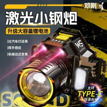 爆亮USB感應頭燈 強光頭燈 變焦頭燈 頭戴式頭燈 充電頭燈 探照頭燈 強光LED頭燈 登山頭燈 頭燈