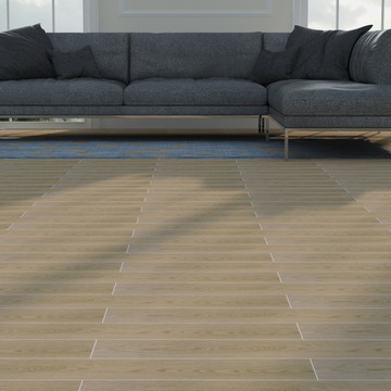 防水耐磨隔音地(壁)板淺橡 15x90cm 0.5坪