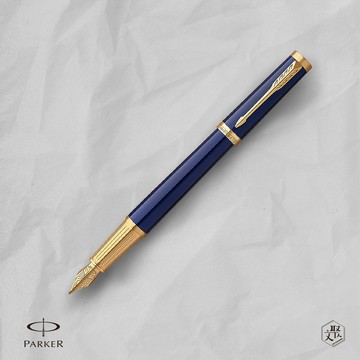 客製化刻字【Parker 派克】精英系列深海藍鋼筆 （原廠正貨）