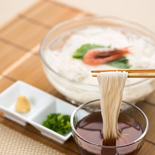 小麦の風味豊かな独特な食感 天日干し 長洲そうめん 200g 素麺 長洲麺 四井製麺