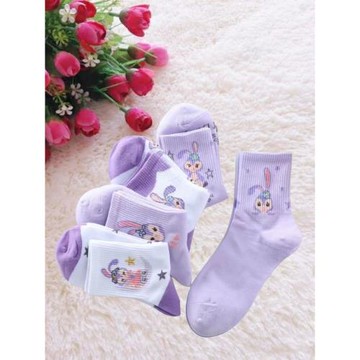 純棉秋天學生秋季兒童襪子女童透氣防臭中筒襪秋冬女春秋紹興童襪