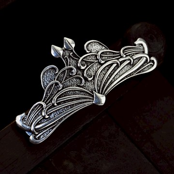 復古時尚古銀色發夾古風橫夾彈簧夾女士氣質頭飾發飾民族風女禮物