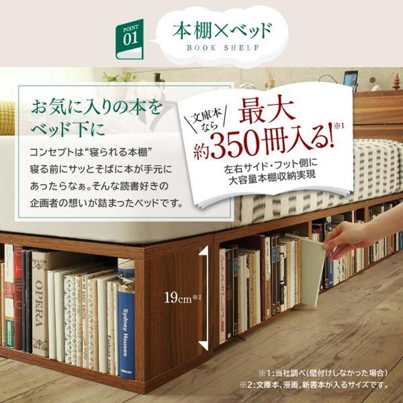 ベッドフレーム 収納ベッド シングル コンセント付 おしゃれな引き出し