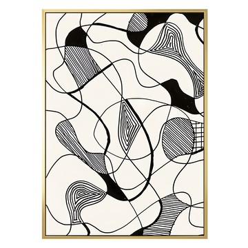 自由狂想曲I NS 油畫畫框  40 x 30cm  金色