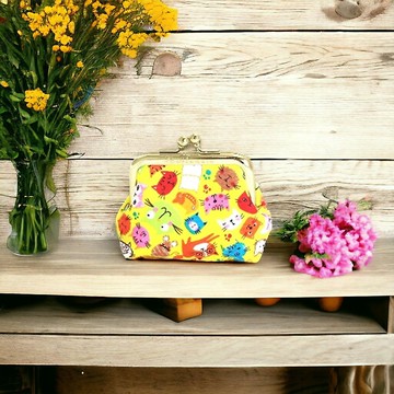 艾拉蔓手工小口金發財包-可愛貓咪系列