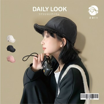 ZOII 佐壹｜日系機能抽繩羊羔老帽 老帽 雷鋒帽 保暖帽 雙面 棒球帽 抽繩老帽 帽子 日系帽 #102022