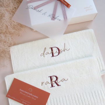 【香港毛巾品牌】客製化繡名毛巾 方巾 面巾 浴巾 100%美國棉製造