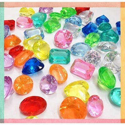 〔カラー宝石アクリルアイス〕 ダイヤカット10カラーミックス 1Kg