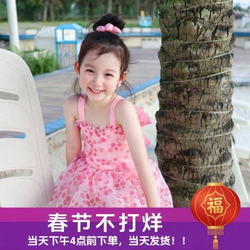 女童泳衣網紅風2025時尚泳衣女款兒童泳衣女孩可愛寶寶泳衣女寶