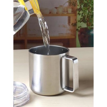 304不銹鋼水杯子帶把茶杯家用耐用啤酒牛奶咖啡辦公室馬克杯雙層