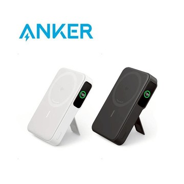 (領券再折)ANKER A1654 MagGo Qi2 15W 10K磁吸無線行動電源 極光白 曜石黑