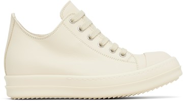 Rick Owens 灰白色 Hollywood Low Sneaks 运动鞋