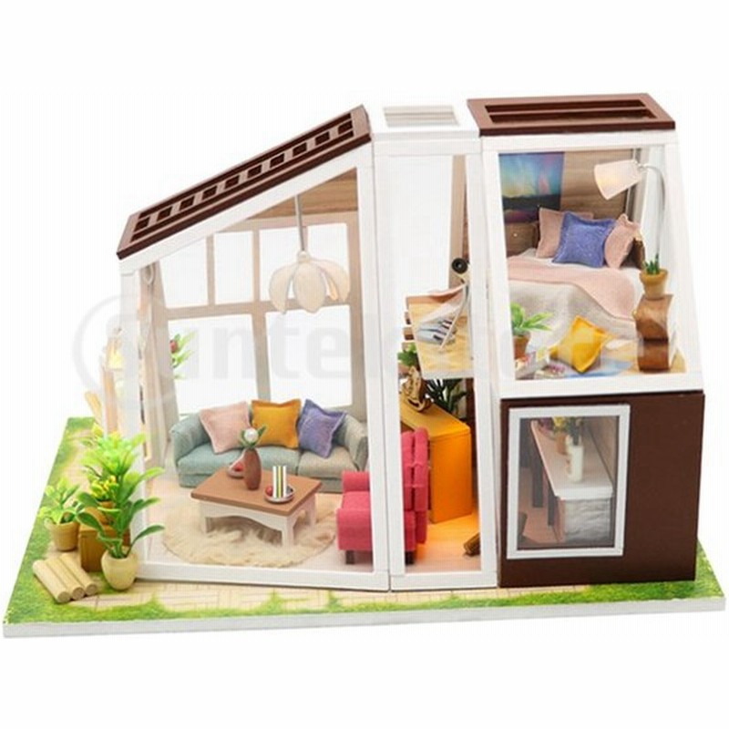 ドールハウス ベッドルーム Diy キット 人形家の装飾 家具 Ledライト 部品模型 情景コレクション 通販 Lineポイント最大0 5 Get Lineショッピング