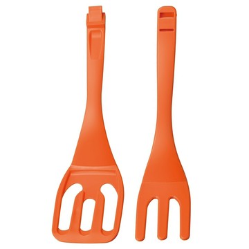 下村工業 鍋鏟 日本製造Yaki Pa! YP-205 帶夾子多功能耐熱鍋鏟  橘色  1個