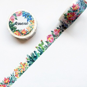 Qmono x Untamed Little Wolf 原創紙膠帶【花開(QMT-WF01)】