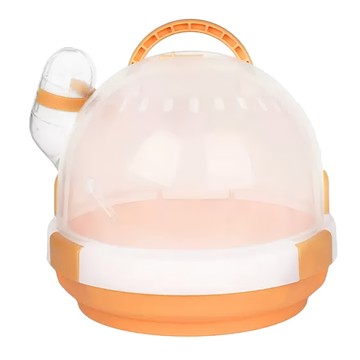 Carno 卡諾 UFO外出籠  UFO外觀 橘色 + 透明色  1個