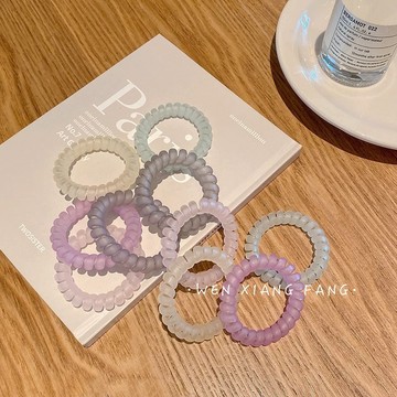 【MU Atelier 現貨】電話線髮圈 睡覺髮圈 橡皮筋 髮夾 髮飾 兒童髮圈 大腸圈 可愛髮夾 女童髮飾