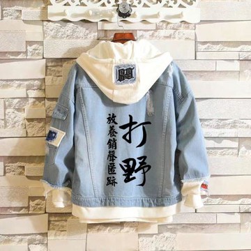 男女情侶連帽牛仔外套LOL英雄聯盟ADC輔助打野中單上單衣服外套潮