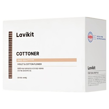 La vikit Cottoner 衣物柔軟香氛紙 白亞麻香  40片  1盒