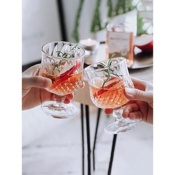 2025新款水晶玻璃紅酒杯高腳杯子鉆石葡萄酒杯矮腳輕奢高檔高級感