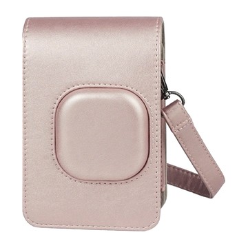 拍立得mini liplay相機包 附背帶 復古PU皮套 腮紅金  單一商品  1個