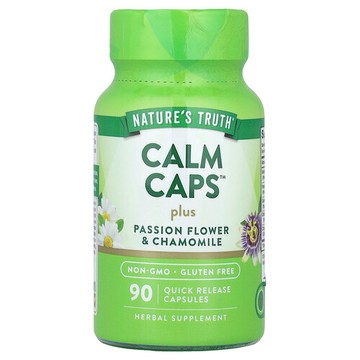 Nature's Truth, Calm Caps™ + 西番蓮和洋甘菊，90 粒速釋膠囊
