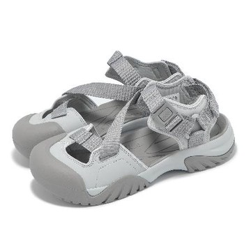 Fila 涼鞋 PEITO SD 男鞋 女鞋 灰 魔鬼氈 緩衝 包頭 涼拖鞋 斐樂 4S137Z050