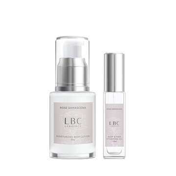 水漾玫瑰柔潤晶粹油7.5ml+身體乳30ml 旅行組