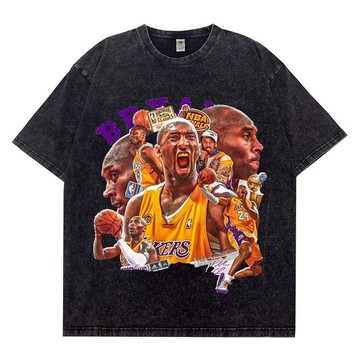 科比 kobe Bryant 柯比 黑曼巴 nba 美式 水洗短T 純棉t恤 潮T 短T 歐美 潮流 街頭 創意 可愛