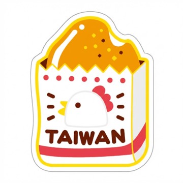 CCHING 青青文具 簡單生活 台灣意象造型磁鐵  台灣雞排 白色  48 x 37 x 5mm