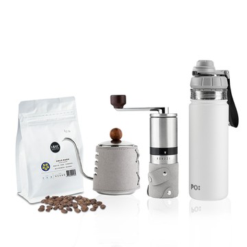 (手沖壺預購中) PO: 黑沃咖啡選品｜耶加雪菲咖啡四件組(手沖壺-共2色/咖啡磨2.0/醇泡保溫杯-共2色)