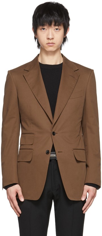 TOM FORD 棕色 Atticus 西装外套