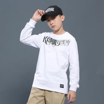 非零旦斯kids少兒popping街舞KOD純棉兒童長袖T恤